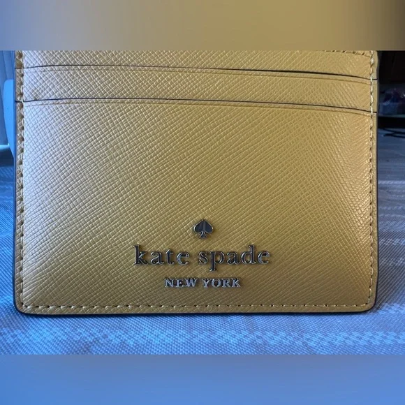 Kate Spade Mustard Yellow Card Holder - Picture 4 of 7